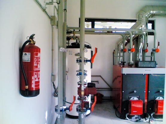 David Calefacción Saneamiento y Gas zona de calderas